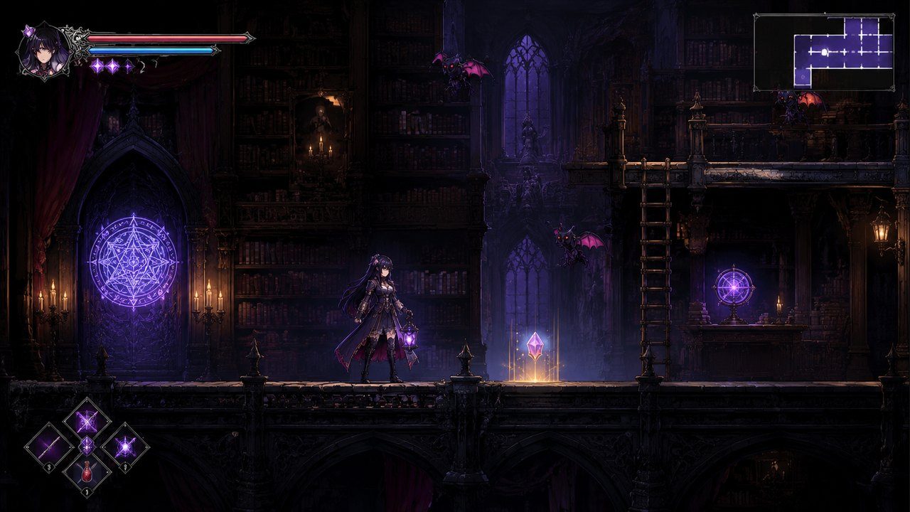 哥特少女勇闯恶魔城2 恶魔城式探索 详情图 1
